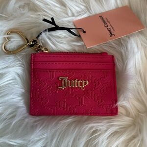 NWT Juicy Couture Hot Pink Cardholder Keychain 🩷